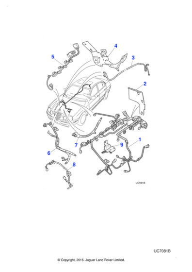 XR819734 - Jaguar Engine management harness