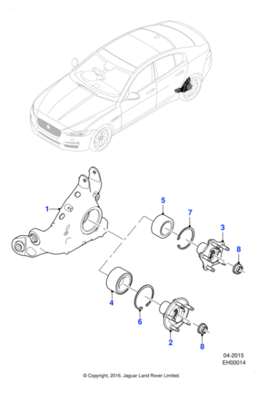 C2D47037 - Jaguar Wheel bearing