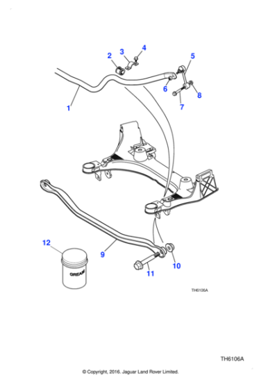 NY112041J - Jaguar Self locking nut