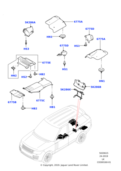 LR033703 - Land Rover Shield