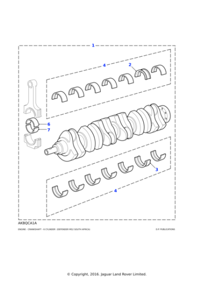 2241942 - Land Rover Bearing-thrust crankshaft