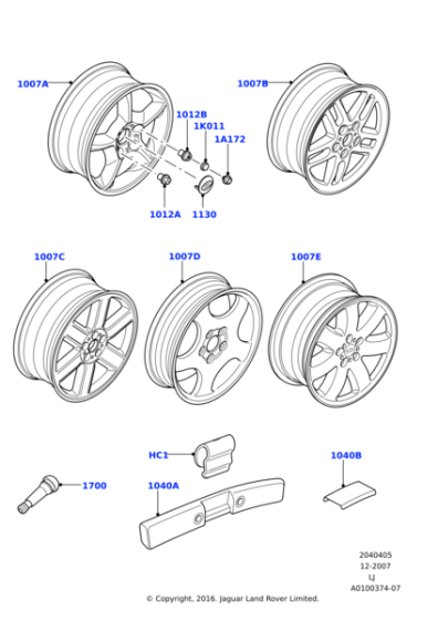 RRG000030 - Land Rover Weight - Balance