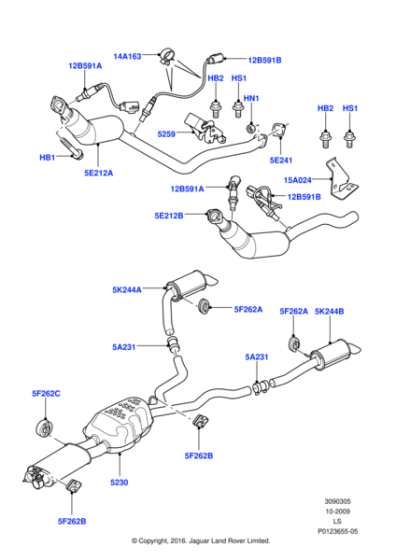 WCD502470 - Land Rover Catalytic Converter