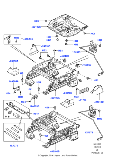 LR023373 - Land Rover Frame