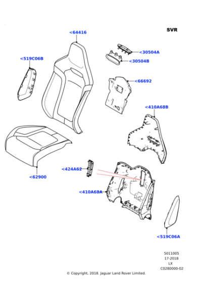 LR110236 - Land Rover Cover Panel