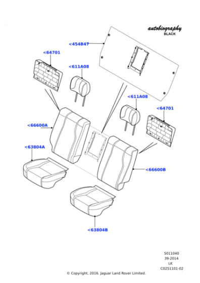 LR060053 - Land Rover Business Board Bolster