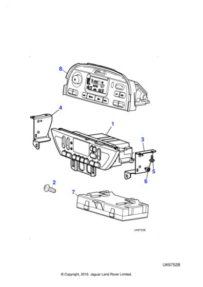 XR822294 - Jaguar Air conditioning module