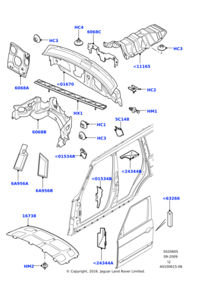 ETC000360 - Land Rover Insulator - Engine Compartment