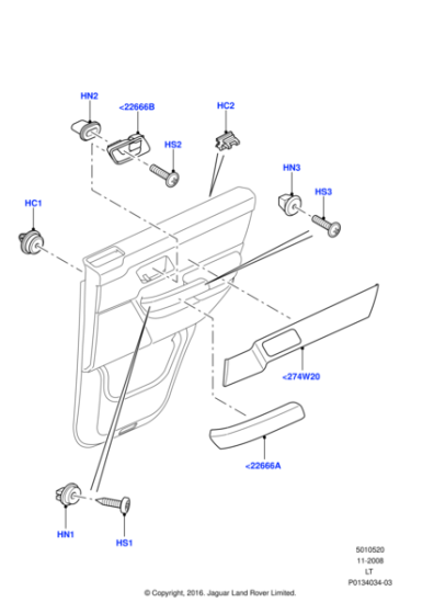 FVC500192WWE - Land Rover Handle