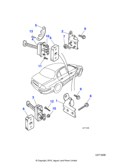 XR811281 - Jaguar Bolt and washer