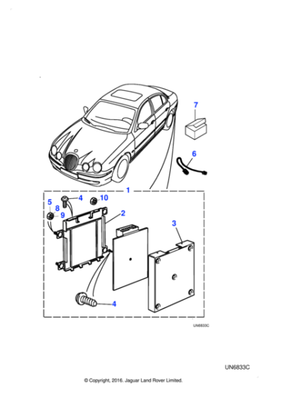 XR844365 - Jaguar Voice activation control module