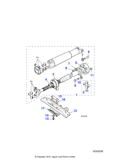 NBB5800FB - Jaguar Propshaft