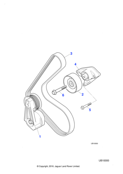 C2S26052 - Jaguar Hexagonal head flanged bolt