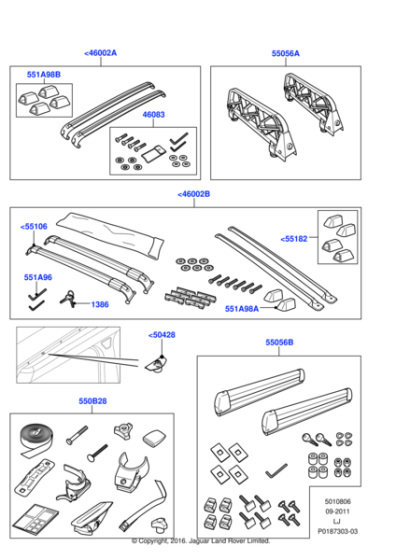 CAP500040 - Land Rover Rail - Roof Rack Cross