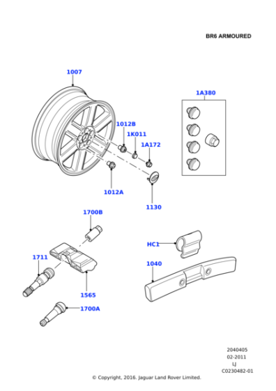 RRG500080 - Land Rover Weight - Balance