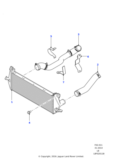 LR061831 - Land Rover Hose - Cooling System