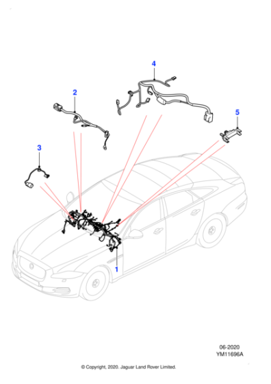 C2D16828 - Jaguar Facia harness