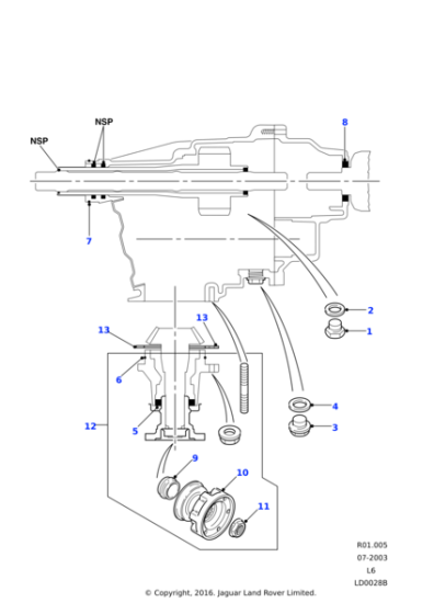 UNG100060L - Land Rover Seal