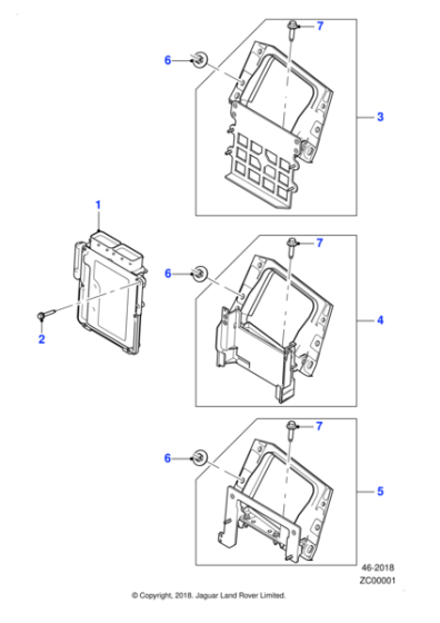 C2Z3051 - Jaguar Module-Engine Control