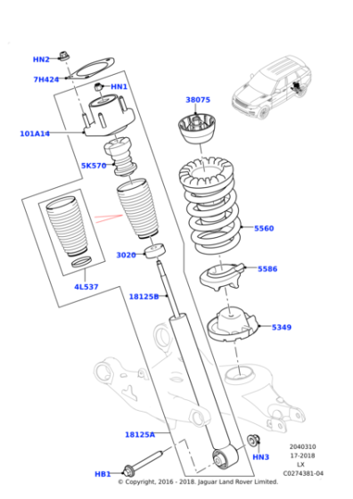 LR100396 - Land Rover Kit - Boot