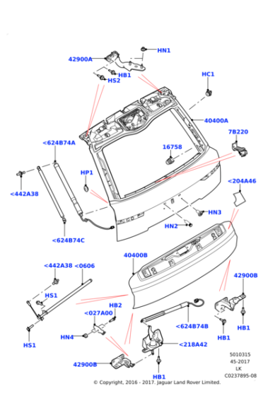 LR034399 - Land Rover Strut