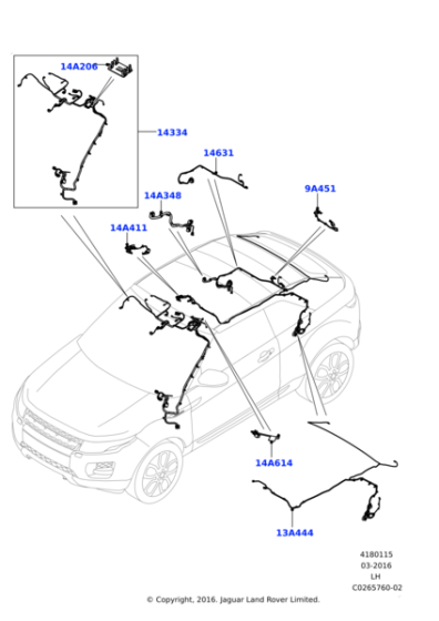 LR096804 - Land Rover Wire