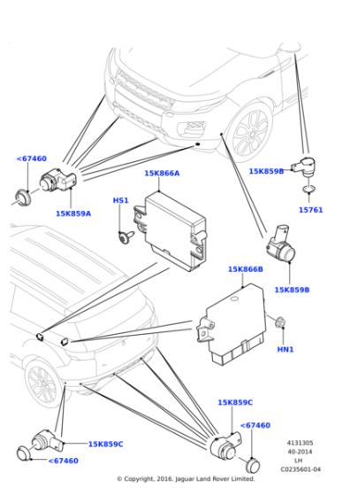 LR065706 - Land Rover Module - Parking Aid System