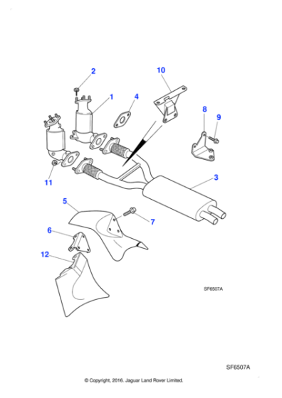 NNG6757CA - Jaguar Exhaust silencer