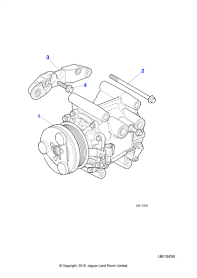 C2C40394 - Jaguar Compressor mounting bracket