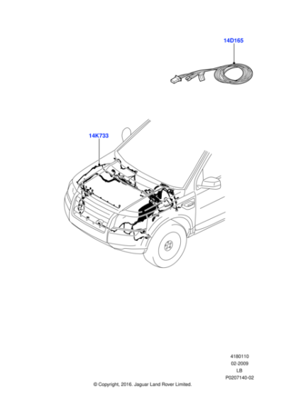 LR020370 - Land Rover Wire