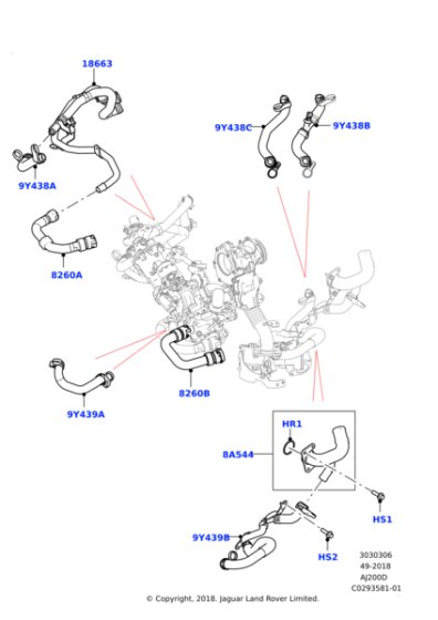 LR115288 - Land Rover Tube - Connecting