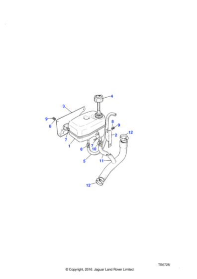 NTC7406 - Land Rover Bracket-expansion tank