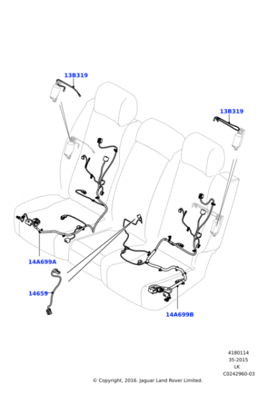 LR055996 - Land Rover Wire