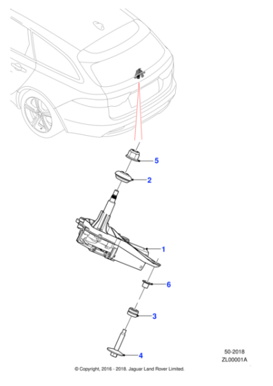 C2Z20238 - Jaguar Wiper motor and mechanism