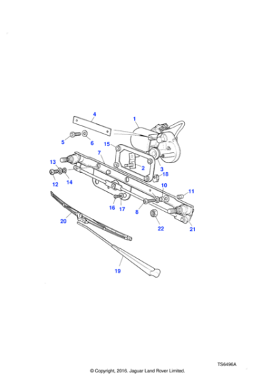 RTC6361 - Land Rover Link-windscreen wiper motor rotary