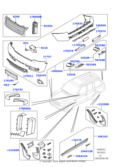 LR025970 - Land Rover Shield