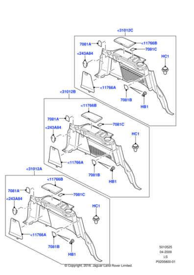 LR017965 - Land Rover Trim - Quarter