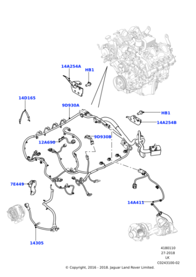 LR042326 - Land Rover Wire