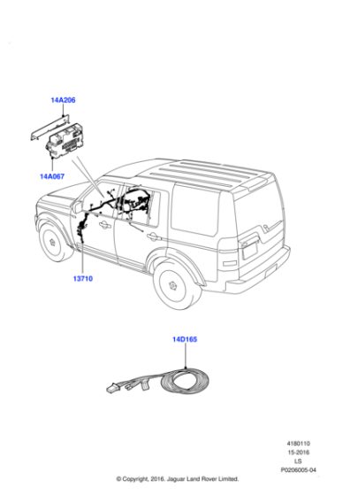 LR030244 - Land Rover Wiring