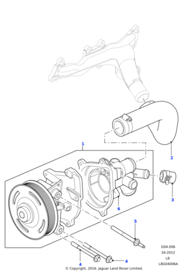 LR029943 - Land Rover Hose