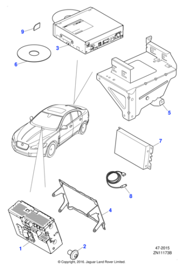 C2Z29133 - Jaguar Navigation module