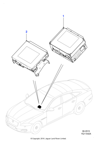 C2D18765 - Jaguar Information and entertainment module