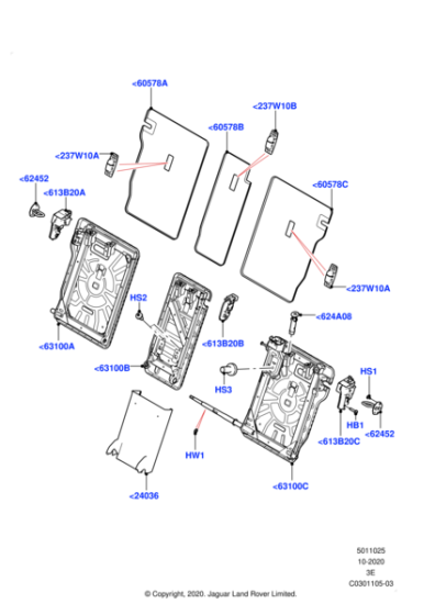 LR136992 - Land Rover Frame