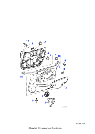 C2C19547 - Jaguar Push in fastener