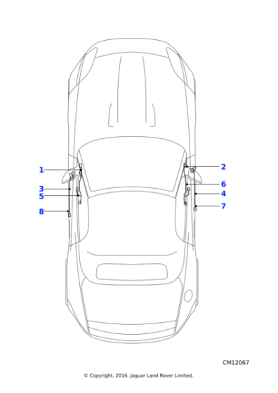 T2R10951 - Jaguar Driver's door harness