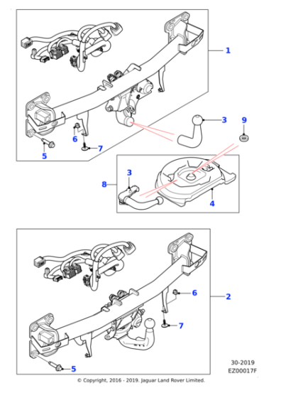 T4N24582 - Jaguar Tow ball