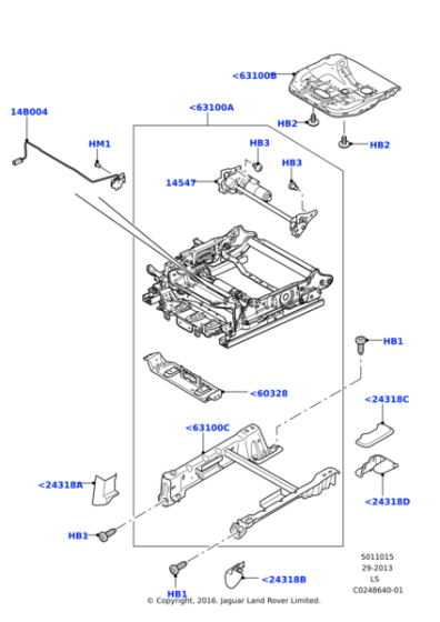 LR023774 - Land Rover Frame