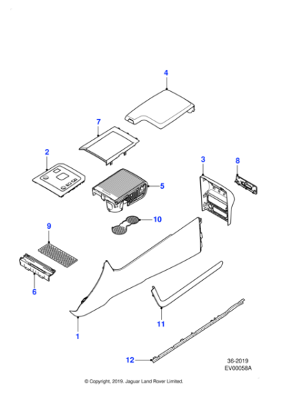 T4N32887 - Jaguar Console panel