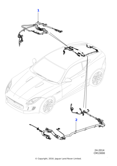 T2R12034 - Jaguar Trunk lid harness