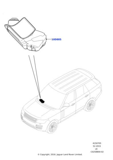 LR113840 - Land Rover UNIT - HEAD UP DISPLAY